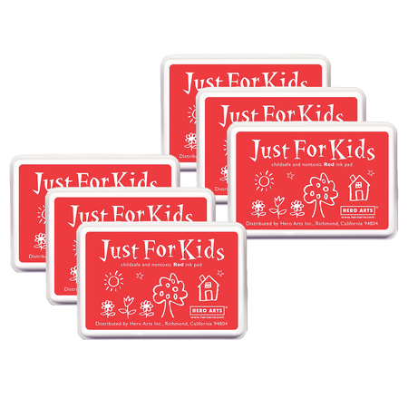 HERO ARTS Just for Kids Ink Pad, Red, PK6 CS103